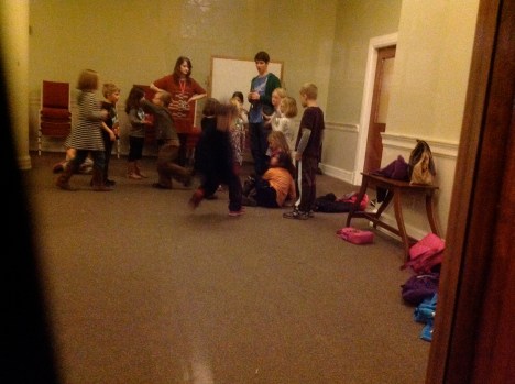 Aaron took these of Naim's class. I don't know what they do in there, but they seem to have a lot of fun.